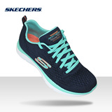 Skechers斯凯奇秋季新款女鞋 时尚撞色透气网布系带运动鞋12221