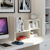 创意伸缩书架桌面书架桌上小型办公桌收纳置物架简易书柜电脑桌架
