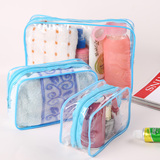 韩版加厚 PVC透明防水洗漱袋 化妆包洗漱包 男女旅行套装收纳袋