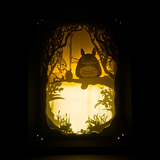 龙猫立体光影纸雕灯剪影灯具创意中秋节礼品小夜灯台灯 包邮