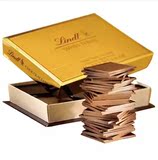 包邮 现货 瑞士产 Lindt/瑞士莲迷你薄片巧克力200g礼盒装3种口味