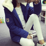 大码女装韩国冬季新款外套棉衣学生韩版保暖加厚棉服连帽加绒棉袄