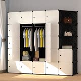 若斯欧式衣柜推拉门仿实木纹衣柜简约现代卧室组装定制简易大衣柜
