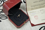 专柜正品Cartier卡地亚女士18K玫瑰金单钻结婚戒指B4088200包邮