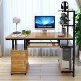 新款电脑桌 台式简易办公桌书架书桌家用办公桌现代简约桌子