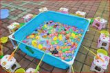 儿童支架池套装 加厚磁性戏水池 广场摆摊免充气钓鱼池