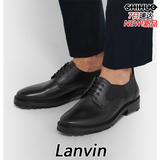 识货代购 LANVIN Elasticated Leather Derby 真皮低帮鞋 德比鞋