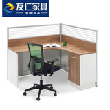 办公家具办公桌时尚简约员工桌单人职员桌椅电脑桌拐角屏风带柜子