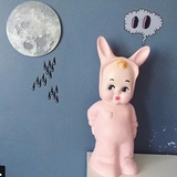 2016新品 ins爆款儿童房娃娃灯兔耳朵娃娃台灯小夜灯装饰灯床头灯