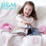 伯斯马丁宝宝盖毯婴儿毛毯儿童纱布空调被云毯被子新生儿抱毯童毯