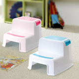 加厚儿童塑料凳双层脚踏垫增高凳宝宝垫脚凳小板凳凳子浴室防滑凳