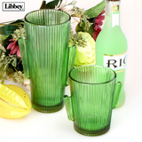 利比进口玻璃杯特色创意绿色仙人掌水杯 墨西哥饮品杯 礼物杯子