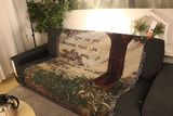 外贸原单美式沙发巾线毯全盖加厚客厅装饰搭毯样板房毯多功能