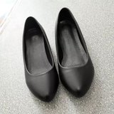 【天天特价】新款低跟工鞋单鞋 酒店职业鞋 黑色皮鞋工作鞋女鞋