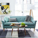 美式沙发 简约现代单双三人位客厅组合沙发北欧宜家休闲布艺沙发