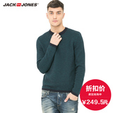 JackJones杰克琼斯男装春季圆领套头加厚针织衫毛衣E|216125001