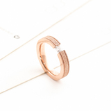 日韩版潮18K玫瑰金爱心钻仿真钻戒女戒指食指饰品钛钢尾戒指环