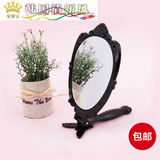 包邮  韩国正品安娜苏化妆镜 折叠台式梳妆镜子 复古高档树脂材质