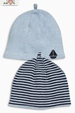 英国代购直邮12.28儿童婴儿男婴NEXT纯棉包头帽子2件组合包邮
