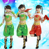 六一儿童演出服男女童民族舞蹈服装肚兜灯笼比赛表演服喜庆中国风