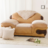金丝绒高档欧式沙发垫奢华毛绒坐垫布艺防滑冬季真皮沙发套沙发罩