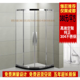 非标定做 简易整体淋浴房 淋浴门 3C钢化玻璃 不锈钢屏风工厂直销