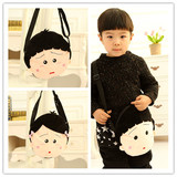 韩版可爱卡通儿童包包斜挎包女童手提斜跨两用包荧光色公主包包