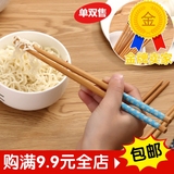 日韩天然环保印花樱花木质筷子 无油漆无蜡复古家用厨房木筷子