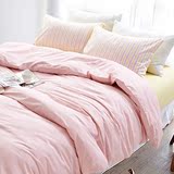 全棉纯色个性四件套 韩式简约纯棉素色床单被套床上用品三件套4