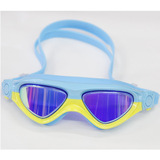 包邮2015新款力酷儿童游泳眼镜 大框防水防雾儿童电镀膜泳镜 1560
