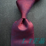 香港IT代购男士正装领带防水纳米真丝酒红色碎花商务雅戈尔领带