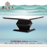 餐桌4人中式设计师卯榫圆形简约茶几实木桌类整装餐厅售楼处家具