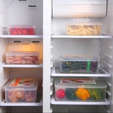 菜水果储物盒微波炉密封盒BX186振兴长方形塑料冰箱保鲜盒厨房蔬