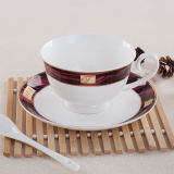 简约骨瓷咖啡杯套装创意英式陶瓷欧式下午红茶杯咖啡杯碟带勺