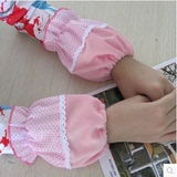 韩版新款时尚蕾丝波点拼接 成人儿童宝宝套袖保暖袖套厂家批发