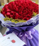 昆明99枝红玫瑰鲜花速递 圣诞情人节生日求婚用花 昆明同城送花