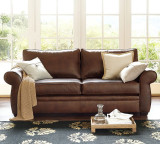 沙发床可折叠1.5客厅1.8小户型双人1.2米真艺皮整装组合两用欧式
