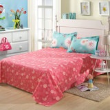 全棉纯棉粉色可爱1.2 1.5 1.8 1.8米 2米 2米床双人床单被单单件