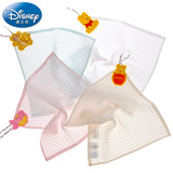 迪士尼Disney中空纱华夫格方巾 纯棉小毛巾 婴儿儿童洗脸毛巾 A类