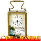 四功能皮套钟表|仿古机械座钟|欧式西洋卧室装饰|仿古董钟老式钟