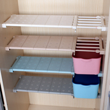衣柜可伸缩收纳分层隔板多用衣橱免钉置物架宿舍柜子橱柜分隔层架