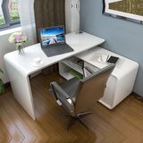新款新款新款家用时尚电脑桌 现代简约台式旋转转角白色烤漆书桌