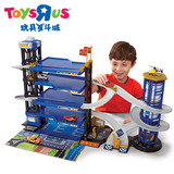 玩具反斗城极速快线停车场组合车模套装玩具汽车模型含小车男孩