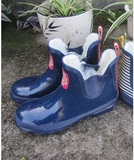 新款印花短筒雨靴 外贸joules低帮雨鞋韩版橡胶平底套鞋 情侣鞋