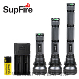 SupFire神火L3强光手电筒可充电26650长款户外LED打猎远射探照灯