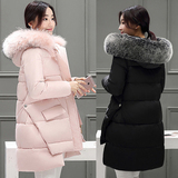 女装冬装2016新款潮韩版学生A字棉衣外套羽绒服女中长款加厚宽松