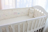 手工纯棉棉花宝宝婴儿儿童床床围子bb防护安全护栏床帏可拆洗定做