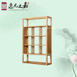 新中式实木书柜书架置物架简易宜家原木落地客厅家具定制
