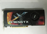 微星 原装拆机 NVDIA GTX465 1G DDR5 256位 PCI-E游戏显卡灭460