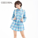 COCO DEAL 日系女装条纹衬衫连衣裙裤 34115112